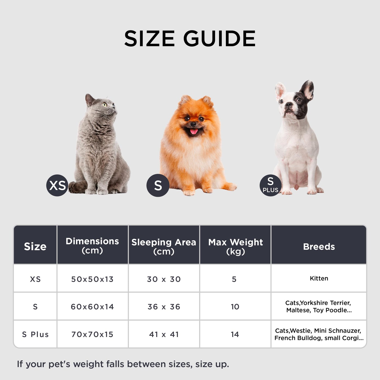 Pethouss Rundes Katzenbett Ø 50 cm – Waschbares Flauschbett für Katzen & kleine Hunde (Kamel)